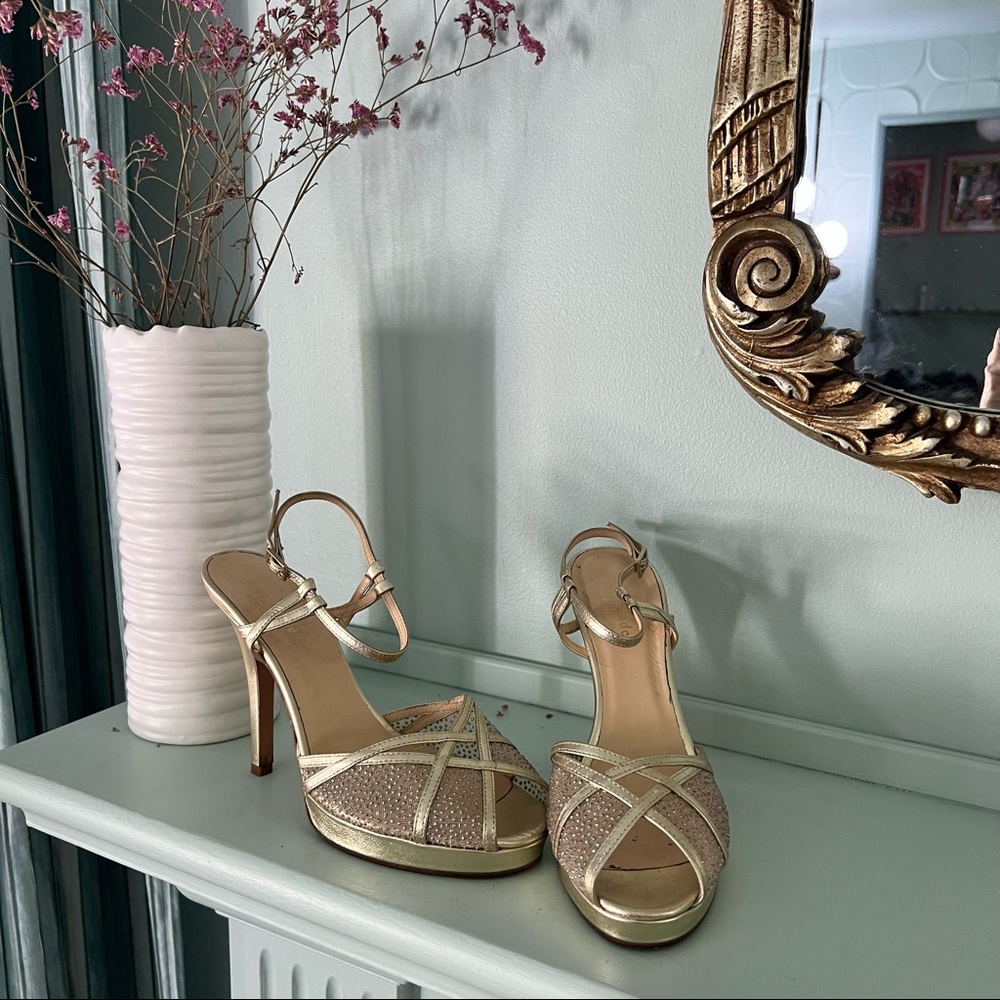 Kate Spade gold heels